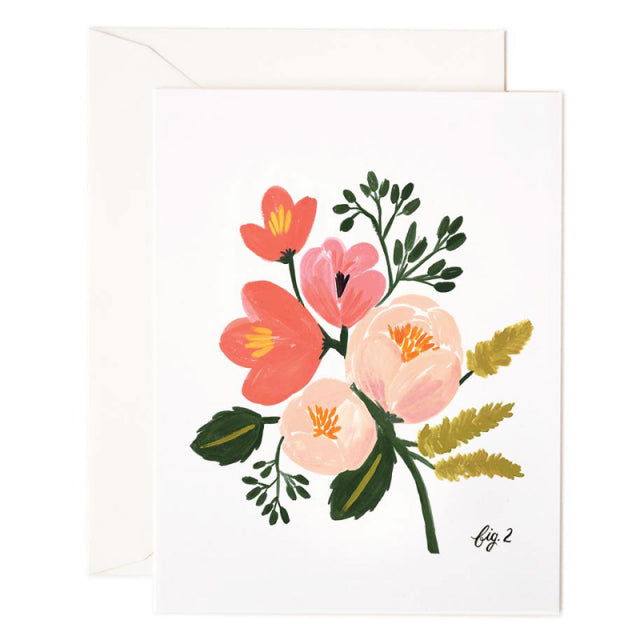 Rifle Paper/Single Card/Peoney Pink Floral