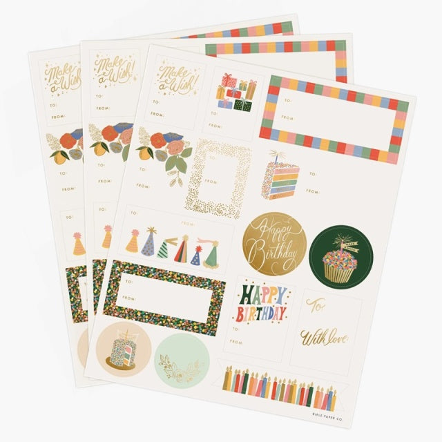 Rifle Paper/Seals/Birthday Cake Gift Stickers