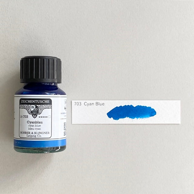 ROHRER &amp; KLINGNER/Calligraphy Ink/Calligraphy Ink - Cyan Blue