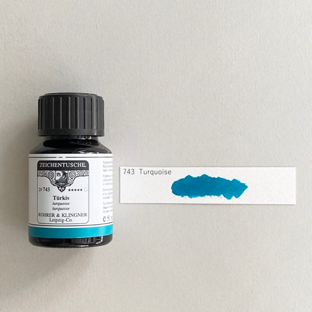 ROHRER &amp; KLINGNER/Calligraphy Ink/Calligraphy Ink - Turquoise