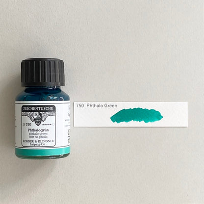 ROHRER &amp; KLINGNER/Calligraphy Ink - Phthalo Green