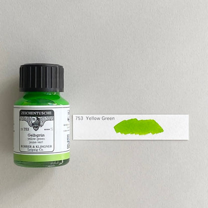 ROHRER &amp; KLINGNER/Calligraphy Ink/Calligraphy Ink - Yellow Green