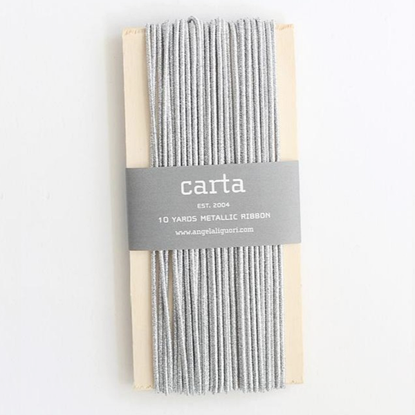 Studio Carta/Metallic Elastic Round Cord/Metallic Elastic Round Cord - Silver