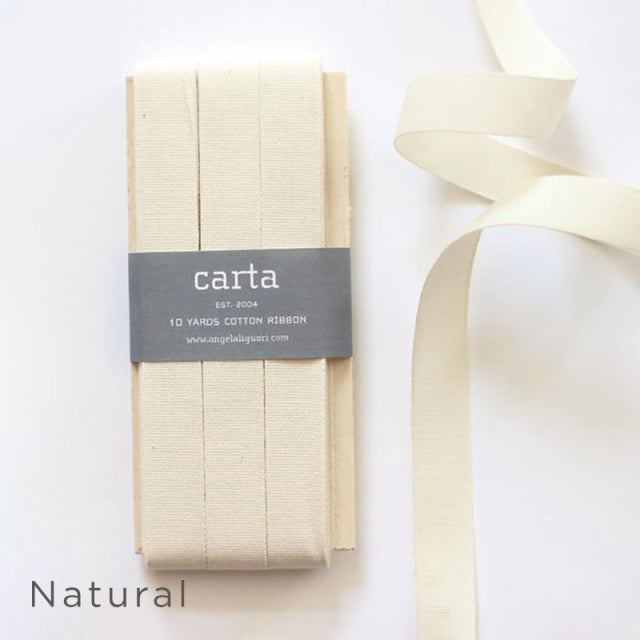 Studio Carta/コットンリボン/Tight Weave Cotton Ribbon - 5/8inch