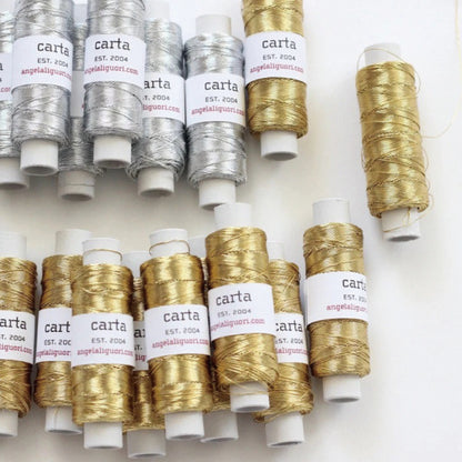 Studio Carta/Metallic Thread - Silver-100 yards (90m)