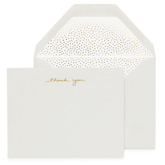 Sugar Paper/Set of 6 box cards/Soft Thank You, Dots