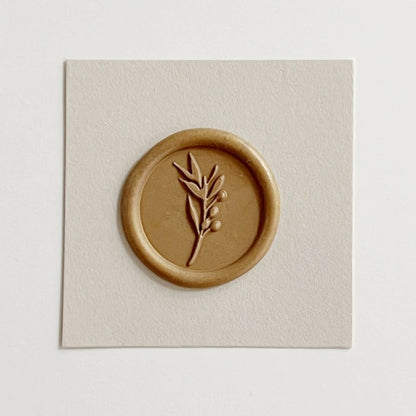 Paper Tree/Sealing Stamp &amp; Wax/Paper Tree 10th Anniversary Sealing Stamp -Olive Branch