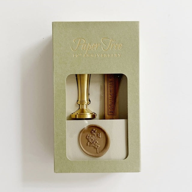 Paper Tree/Sealing Stamp &amp; Wax/Paper Tree 10th Anniversary Sealing Stamp -Dogwood