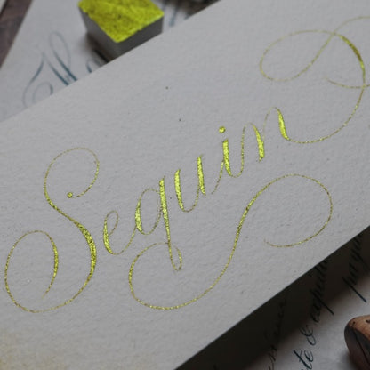 The Creative Kinds/Calligraphy Ink/Single Half Pan Shimmer - Sequin