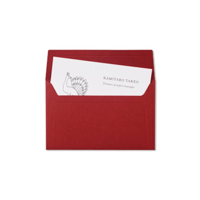 TAKEO PAPER PRODUCTS/Envelope Petit/Dressco Envelope Petit: Berry Red