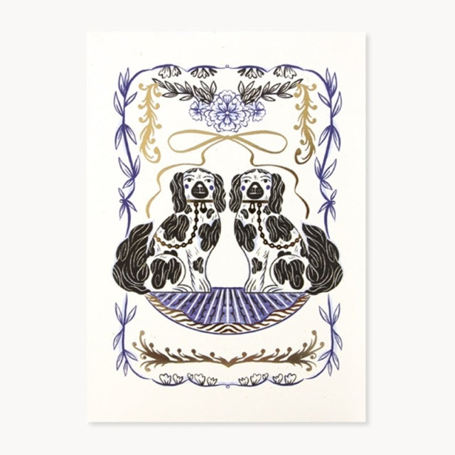 UWP LUXE/Single Card/Staffordshire Dogs