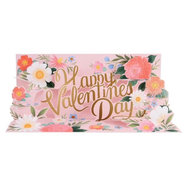 Up With Paper/Single Card/Valentine Panoramics Valentine Bouquet