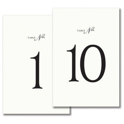 【在庫限り】Vera Wang/テーブルナンバーカード/1-20 Tented Table Cards