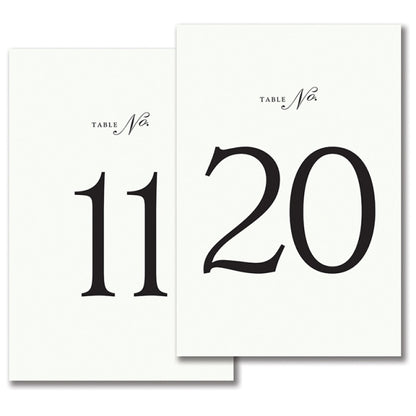 【在庫限り】Vera Wang/テーブルナンバーカード/1-20 Tented Table Cards