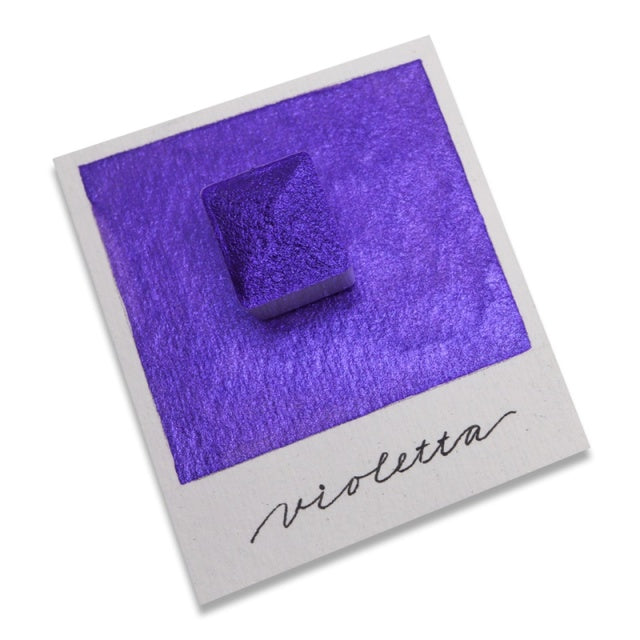 The Creative Kinds/Calligraphy Ink/Single Half Pan Shimmer - Violetta