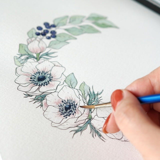 Shiho Sakurai - Botanical Illustration Watercolor Course May-October 2024 (5 sessions)