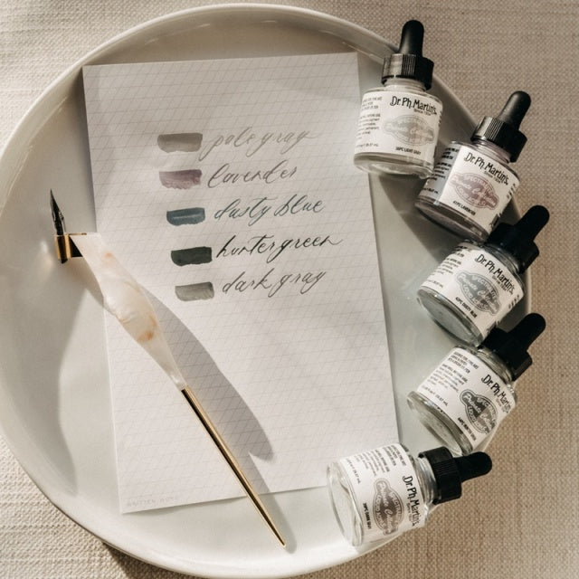 Written Word Calligraphy/カリグラフィーインク/Cool Tone Calligraphy Ink Set of 5
