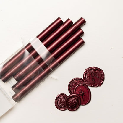 Written Word Calligraphy/Crimson Glue Gun Sealing Wax