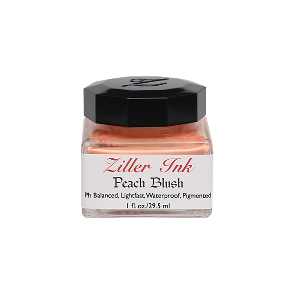 Ziller/Calligraphy Ink/Ziller Ink 1oz: Peach Blush