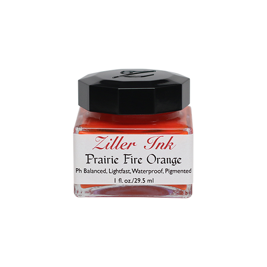 Ziller/Calligraphy Ink/Ziller Ink 1oz: Prairie Fire Orange