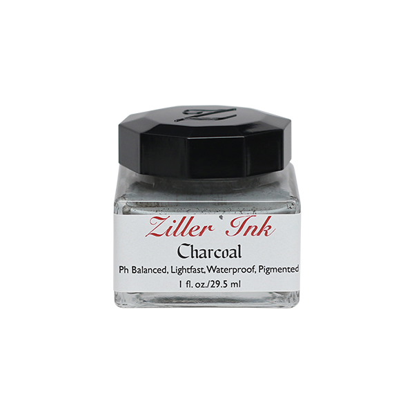 Ziller/Calligraphy Ink/Ziller Ink 1oz: Charcoal