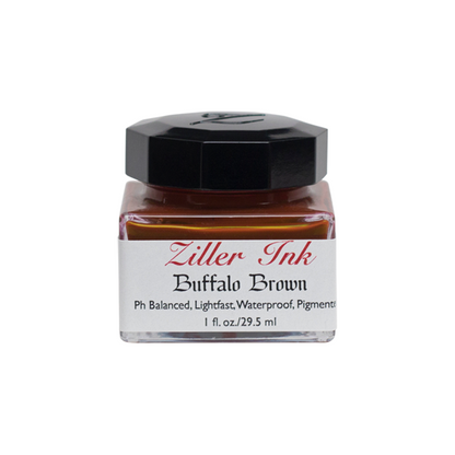 Ziller/Calligraphy Ink/Ziller Ink 1oz: Buffalo Brown