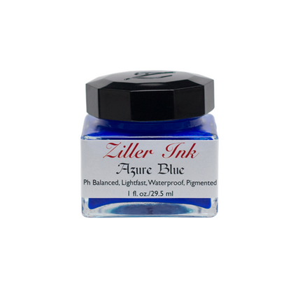 Ziller/カリグラフィーインク/Ziller Ink 1oz：Azure Blue