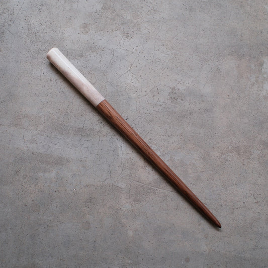 DAO HUY HOANG/カリグラフィーホルダー/Antler＆Walnut Segment Straight Pen Holder