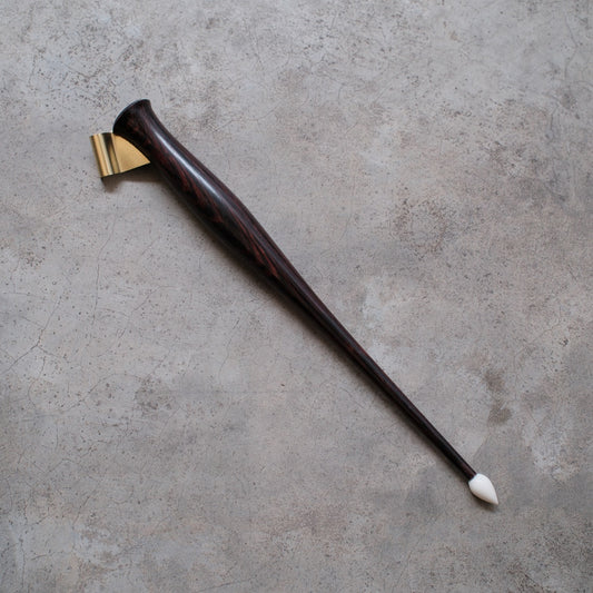 DAO HUY HOANG/カリグラフィーホルダー/Kingwood & Antler Finial Oblique Pen Holder