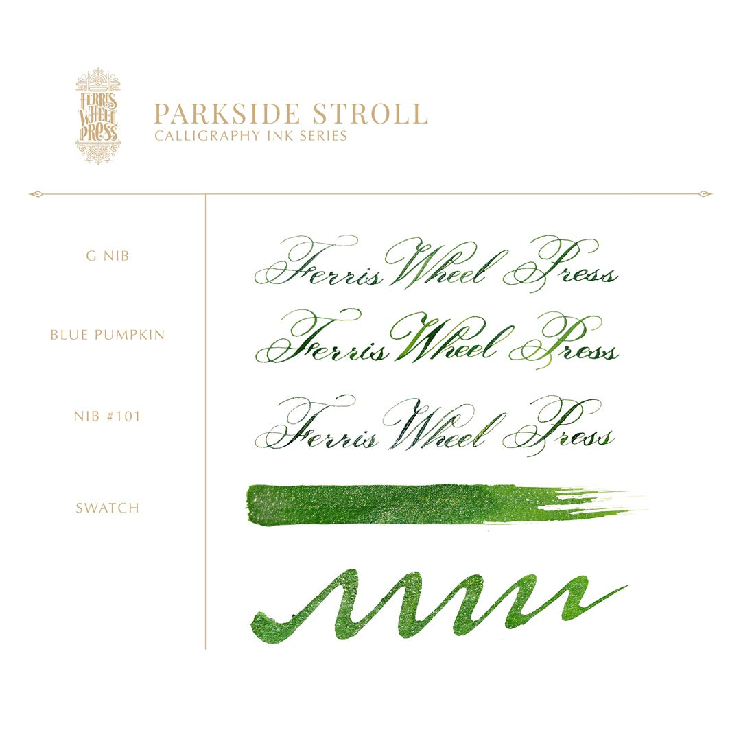 [Released on 9/6] Ferris Wheel Press/Calligraphy Ink/Fanciful Events Collection - Parkside Stroll 28ml