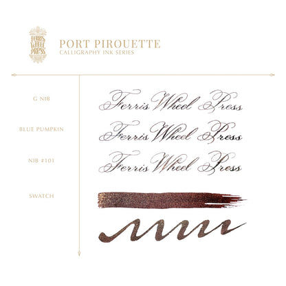 【12/6発売】Ferris Wheel Press/カリグラフィーインク/Fanciful Events Collection - Port Pirouette 28ml