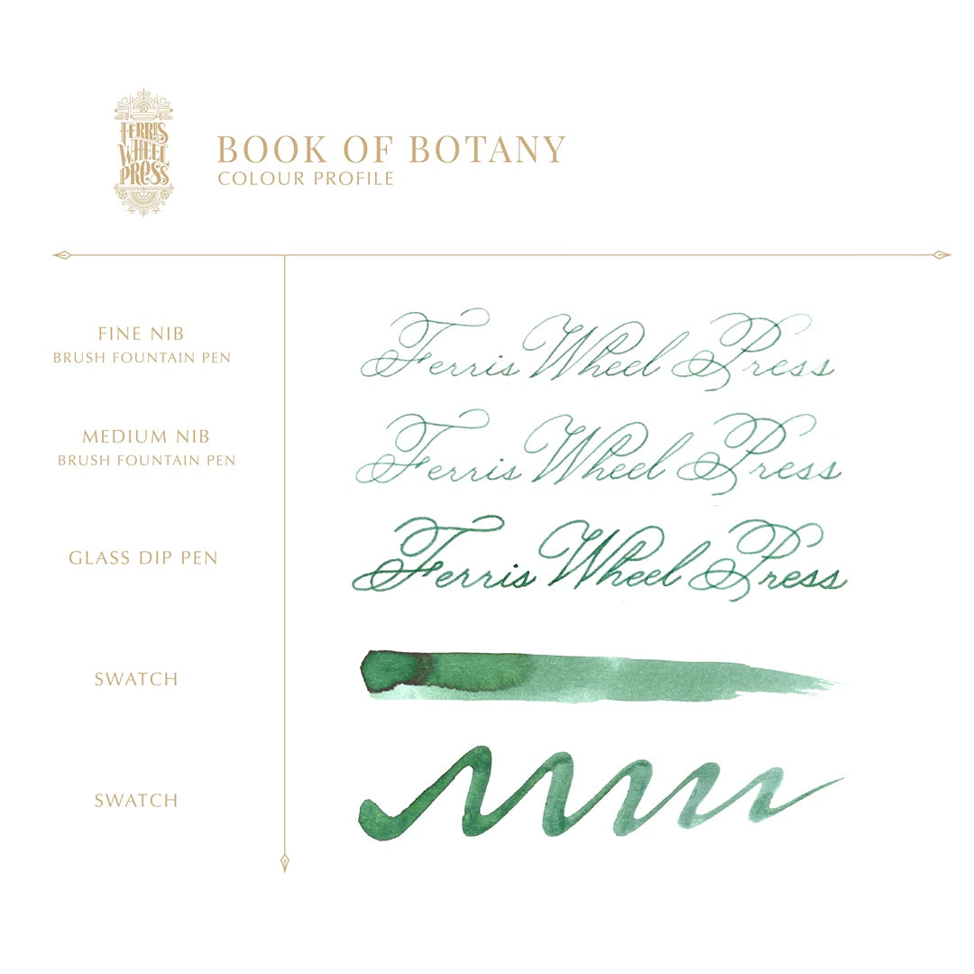 【2/7発売】Ferris Wheel Press/インクポット/Book of Botany 10ml Ink Pots