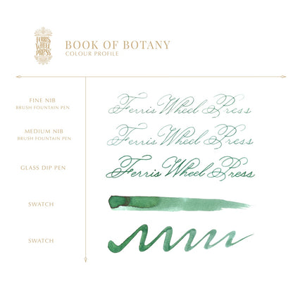 【2/7発売】Ferris Wheel Press/インクポット/Book of Botany 10ml Ink Pots