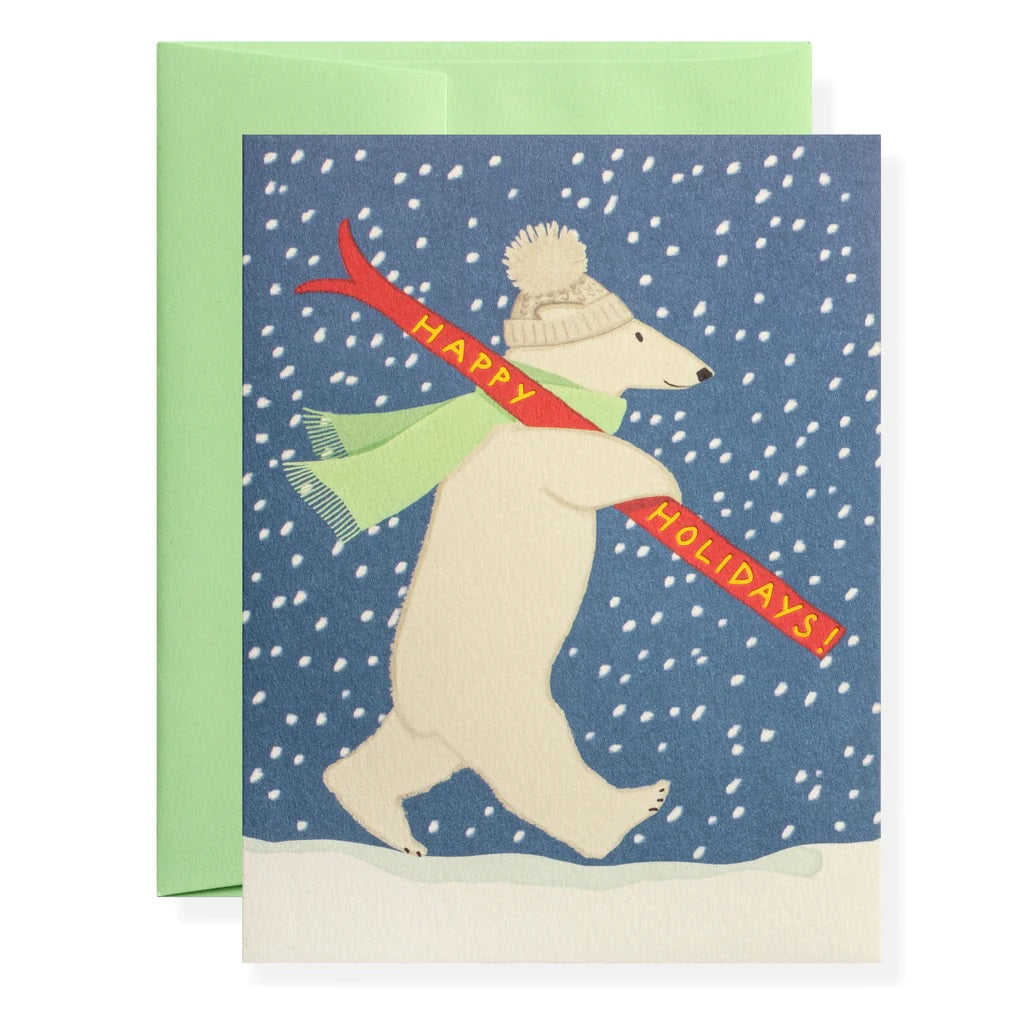 Karen Adams/Single Card/Polar Bear Greeting Card