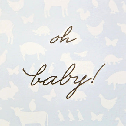 Karen Adams/シングルカード/Oh Baby Boy Greeting Card