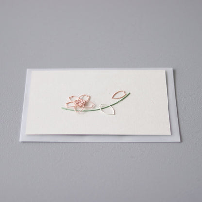 Mizuhiki hare/Single card/Knot card Sakura