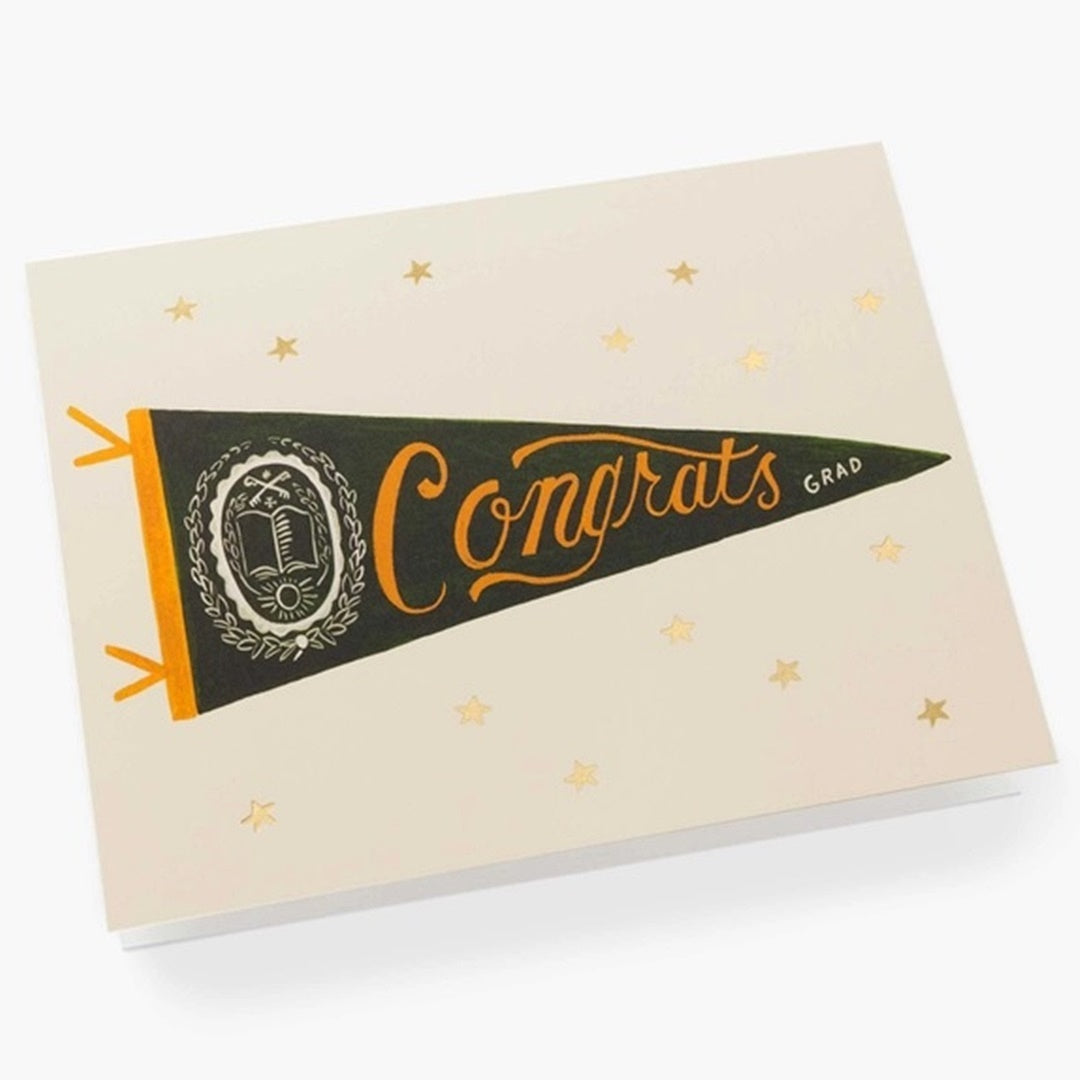 Rifle Paper/Single Card/Congrats Pennant