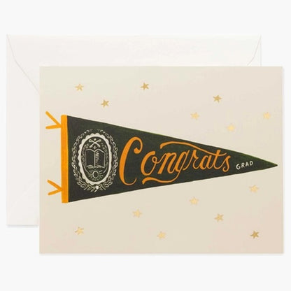 Rifle Paper/Single Card/Congrats Pennant