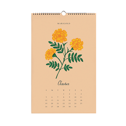 Rifle Paper/カレンダー/2025 Wall Calendar - Say It With Flowers