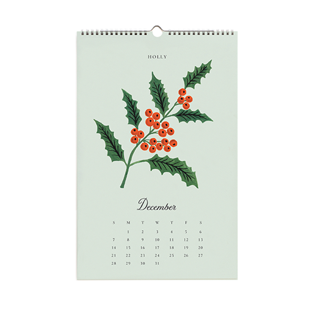 Rifle Paper/カレンダー/2025 Wall Calendar - Say It With Flowers