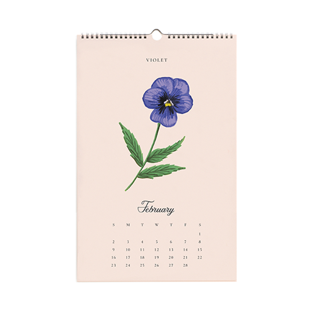 Rifle Paper/カレンダー/2025 Wall Calendar - Say It With Flowers