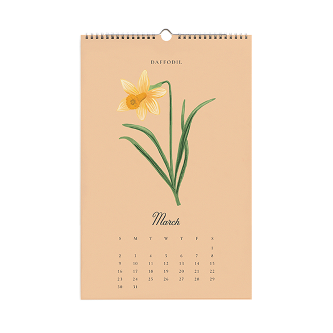 Rifle Paper/カレンダー/2025 Wall Calendar - Say It With Flowers