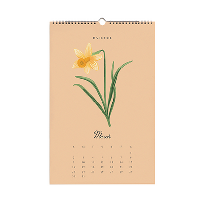 Rifle Paper/カレンダー/2025 Wall Calendar - Say It With Flowers