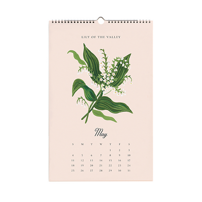 Rifle Paper/カレンダー/2025 Wall Calendar - Say It With Flowers