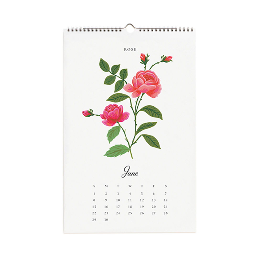 Rifle Paper/カレンダー/2025 Wall Calendar - Say It With Flowers