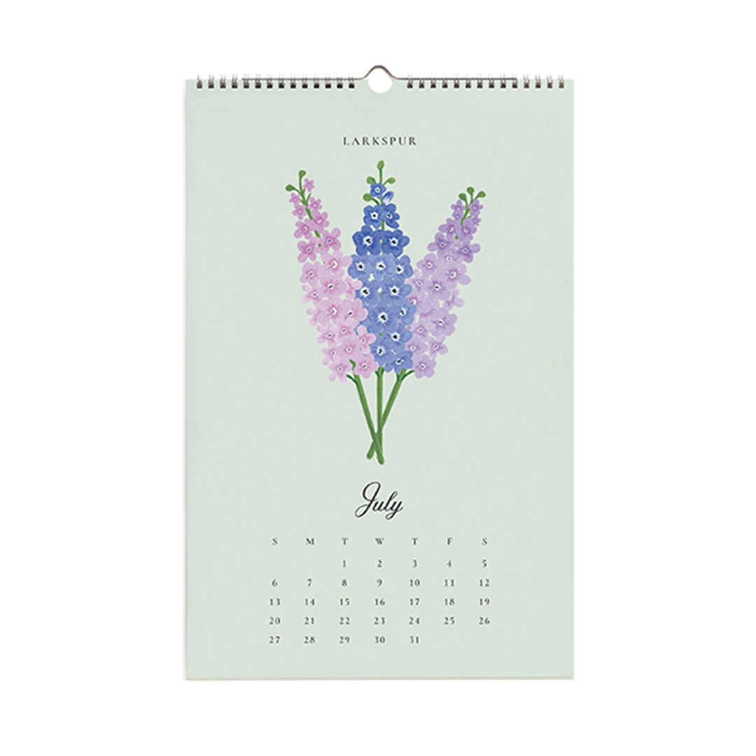 Rifle Paper/カレンダー/2025 Wall Calendar - Say It With Flowers