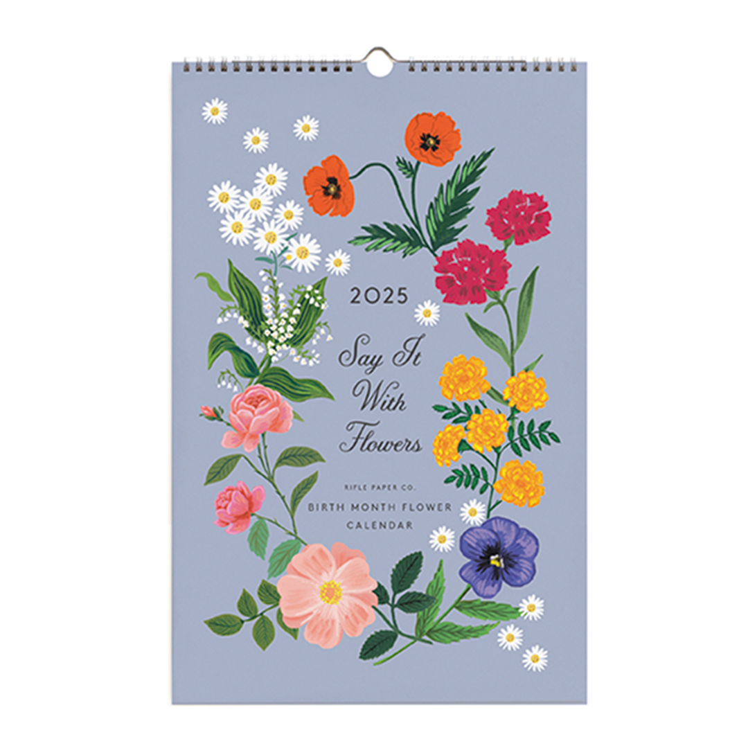 Rifle Paper/カレンダー/2025 Wall Calendar - Say It With Flowers