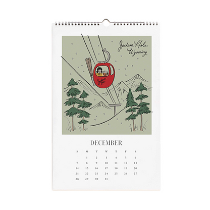 Rifle Paper/カレンダー/2025 Wall Calendar - Travel Sketchbook