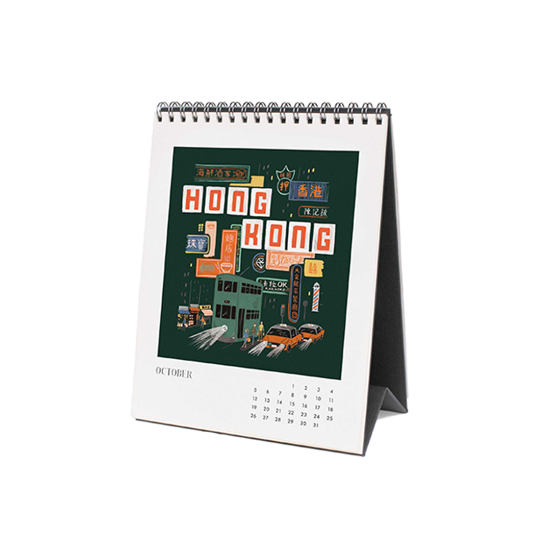 Rifle Paper/カレンダー/2025 Desk Calendar - Greetings From Around the World