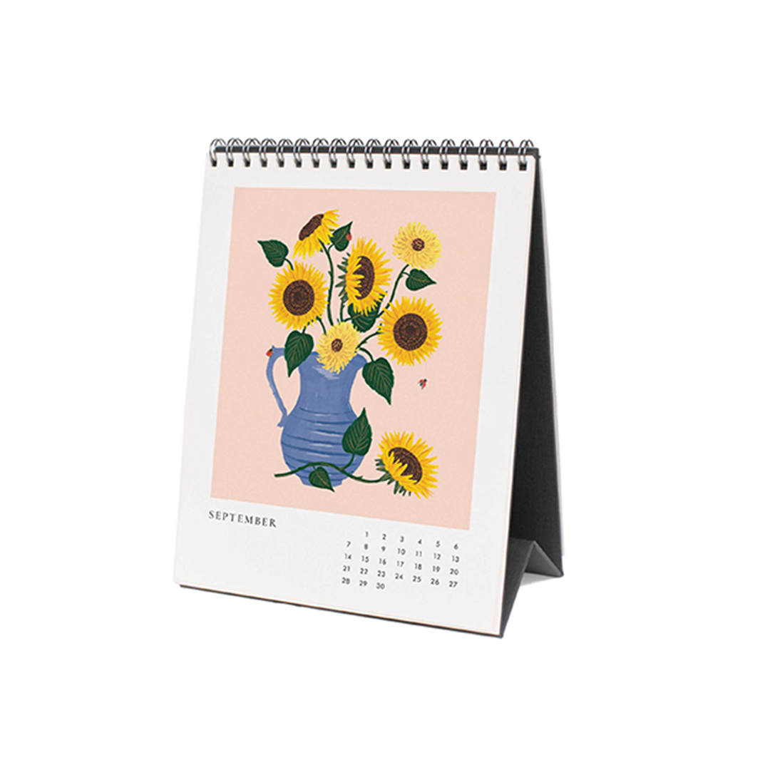 Rifle Paper/カレンダー/2025 Desk Calendar - Flower Studies